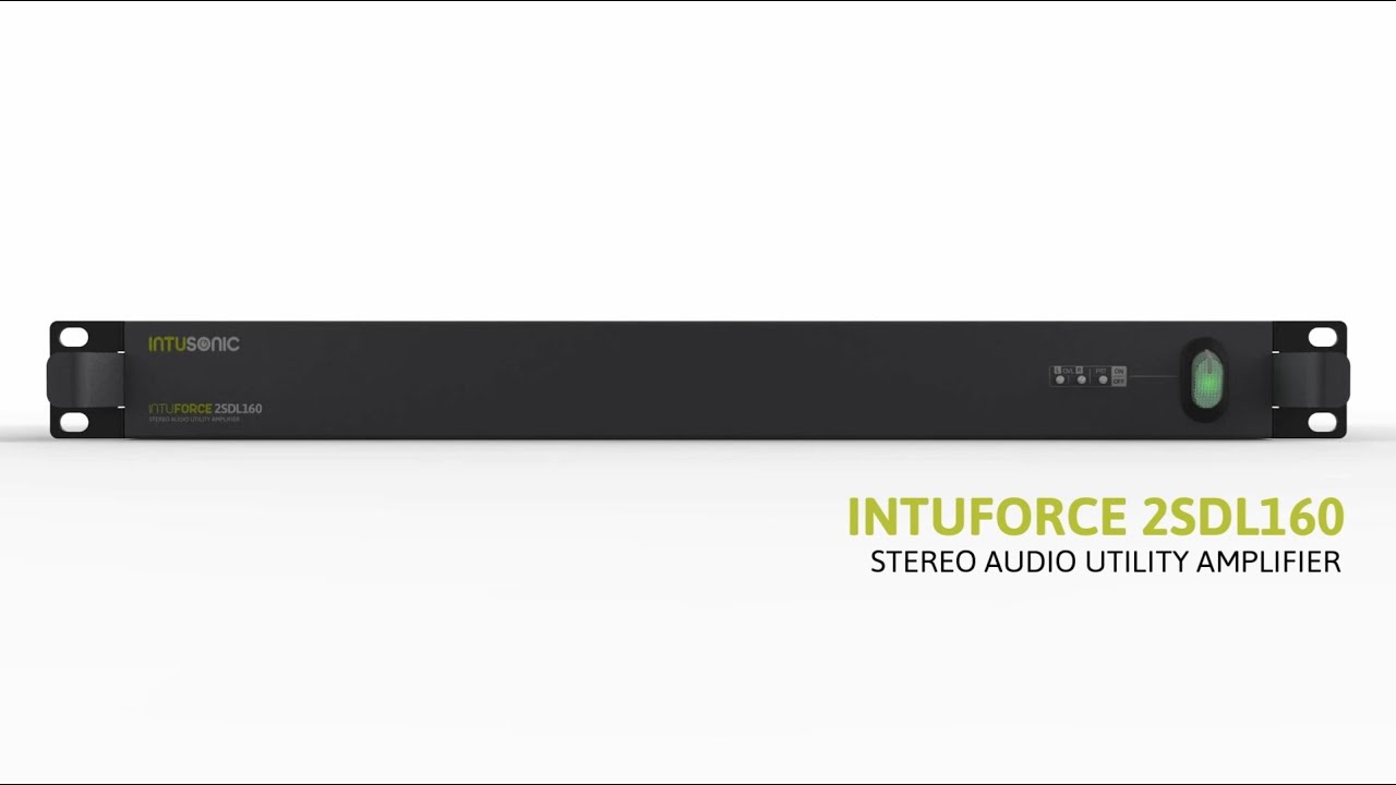 Intusonic Commercial Audio Systems INTUFORCE™ 2SDL160 2 Channel Amplifier