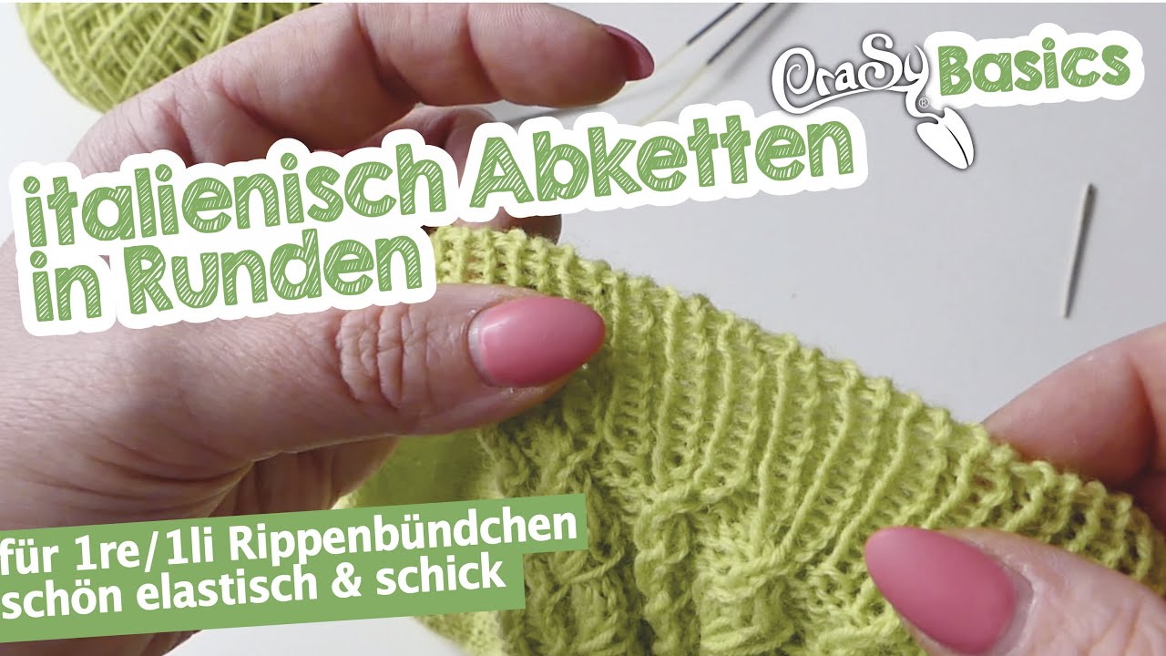 ich hoffe italienisch New Italienisch abketten in Runden für 1re:1Li Bündchen #Stricken #strickenwiedieprofis