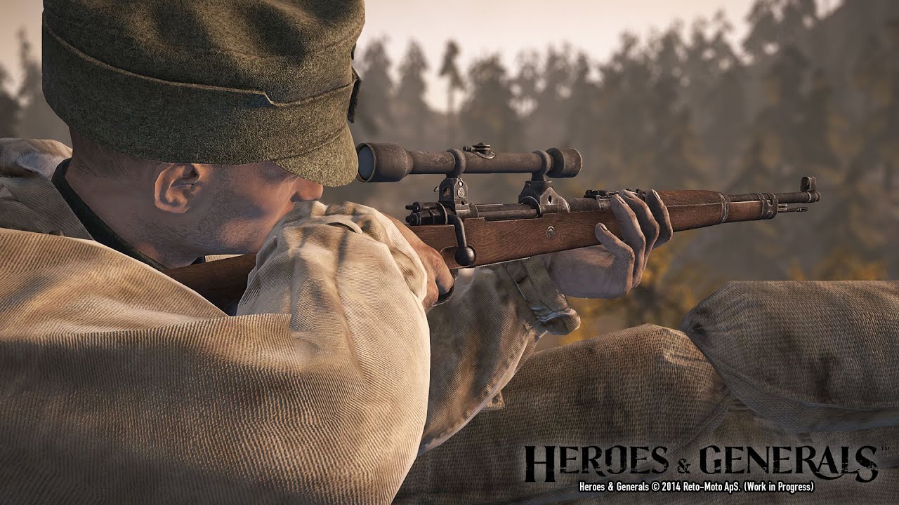 Heroes and Generals Подробный Гайд по классу Разведчик ( Снайпер )