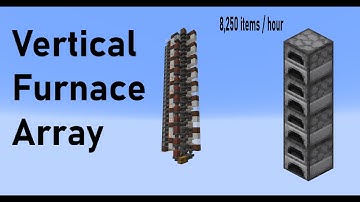 Vertical Furnace Array Minecraft 1.21 (Java and Bedrock)