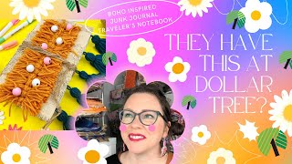 Make An Easy Boho Inspired Travelers Notebook Junk Journal With Items from Dollar Tree