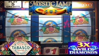 CLASSIC OLD SCHOOL CASINO SLOTS: TABASCO + MYSTIC LAMP + 3X WILD DIAMONDS SLOT PLAY!