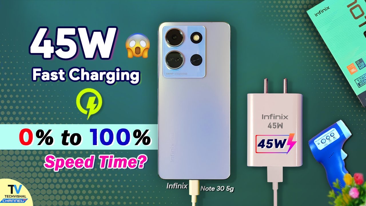 Infinix Note 30 5g Battery Charging Test (0-100%)45W Battery Test ...