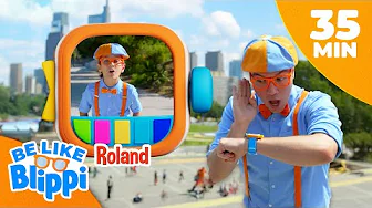 Play Red Light, Green Light! | Be Like Blippi! 🧡 | Preschool Learning | Moonbug Tiny TV