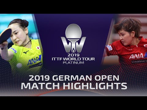 Mima Ito vs Honoka Hashimoto | 2019 ITTF German Open Highlights (R32)