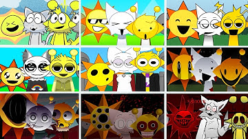 Incredibox: Sprunki but MIX MR SUN and WENDA and SIMON Yellow in ALL Different Mods!