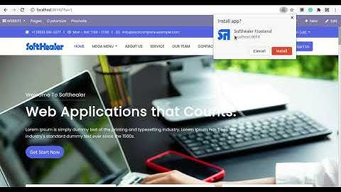 Corpomate Theme - PWA(Progressive Web Application) Odoo