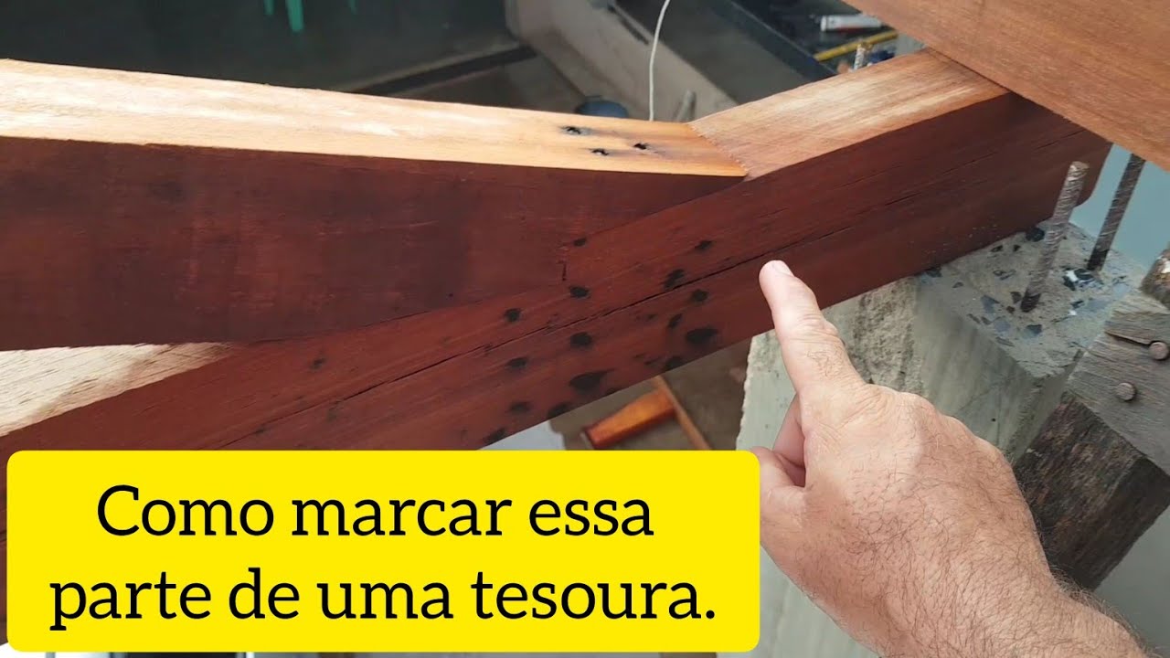 na prática como marcar o braço da tesoura