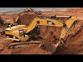 Wheel loaders heavy transports excavators and construction sites  heavy machinery movie