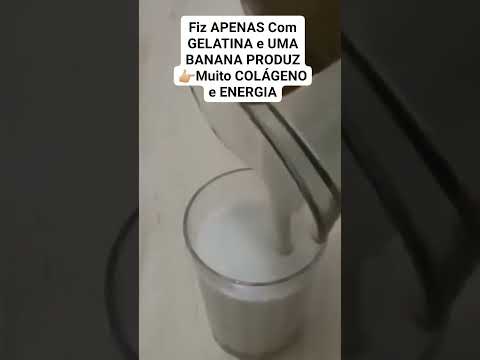 Fiz Apenas com Gelatina e Uma Banana Produz MUITO Colágeno e Energia