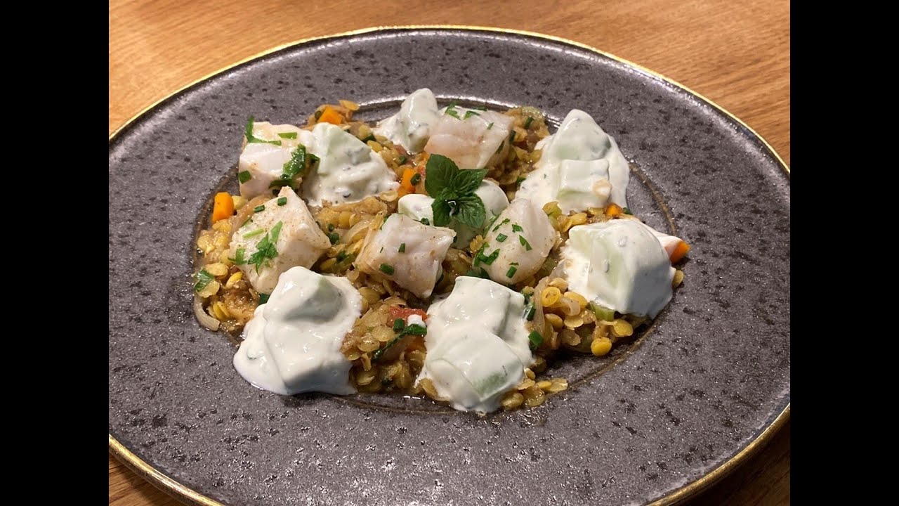 Linsen Salat mit Kabeljau -  Stefan Marquard @ Home "ungeschminkt &  ungeschnitten"