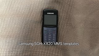 Samsung Sgh-X820 - Mms Templates