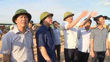 Đồng chí Vương Đình Huệ thị sát tình hình chữa cháy rừng ở Hà Tĩnh