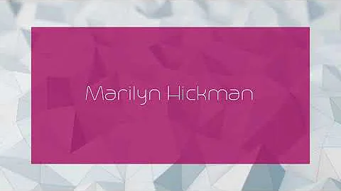 Marilyn Hickman - appearance