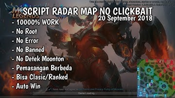 Work 100%!! Script Radar Map Mobile Legends Terbaru!! Patch THAMUS 20 SEPTEMBER 2018