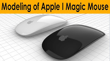 3D Modeling of an Apple Mouse I Magic Mouse  |  Apple | I Magic | Rhinoceros 6.0 | Tutorial