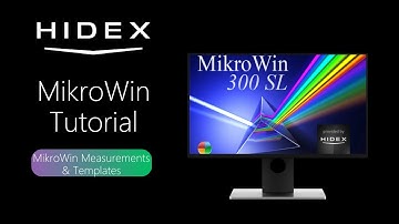 Hidex MikroWin tutorial 3 - Measurement and template