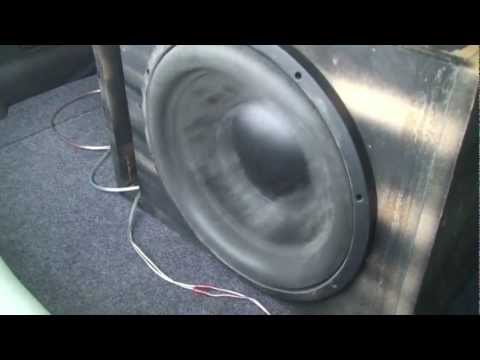 trying to blow a powerful 15" subwoofer, playing low bass notes