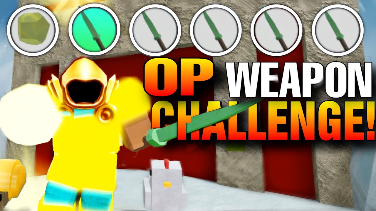 1 Kill 1 Weapon Upgrade Part 2 Op Weapon Challenge Roblox Booga Booga Youtube - new adurite chest opening plus bow kill roblox booga booga