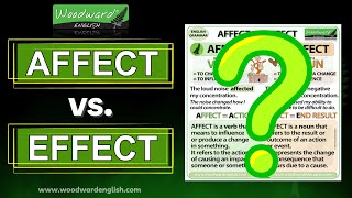 AFFECT vs. EFFECT - What's the difference? | Learn English Grammar | Advanced English lesson by Woodward English 4,543 views 3 weeks ago 6 minutes, 35 seconds