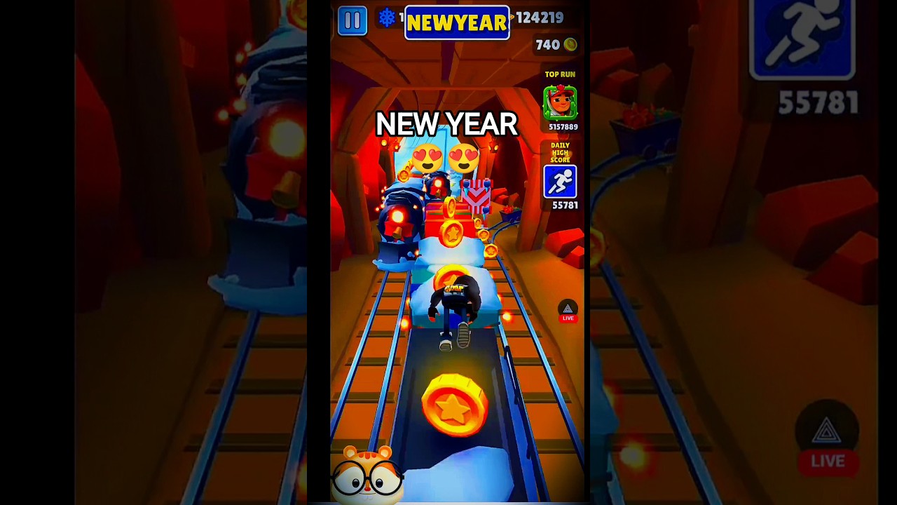 Collecting NEW YEAR Letter in Subway Surfers 