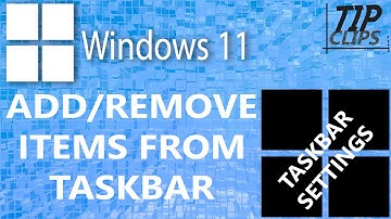 Add / Remove Items From the Taskbar - Windows 11 Guide - 2022 - NEW