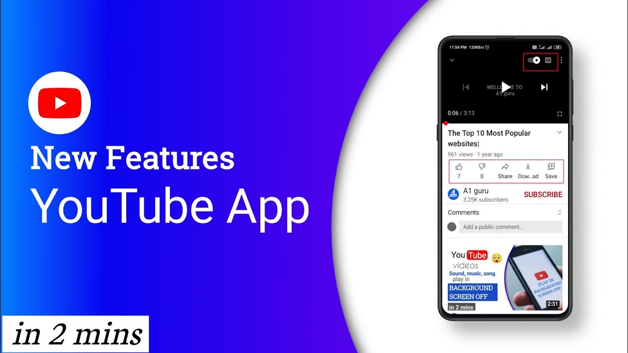 New features in YouTube App - YouTube