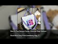 New K-Pop Demon Hunter Shoulder Bag Cartoon Rumi Mira Zoey Print Crossbody Bag, Cute Portable L