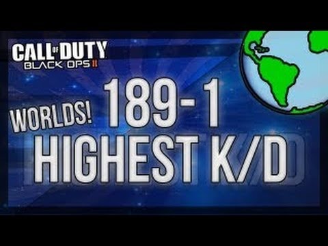 Black Ops 2: Highest K/D Ratio EVER in BO2 Ground War Domination 189-1 on Plaza - [ WORLD RECORD ]
