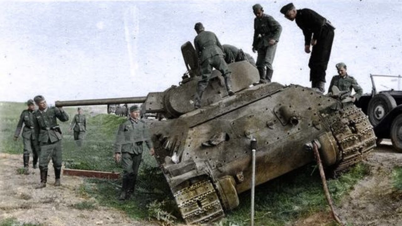 German Infantry vs. T34/76 Primitive, but EFFECTIVE German AntiTank
