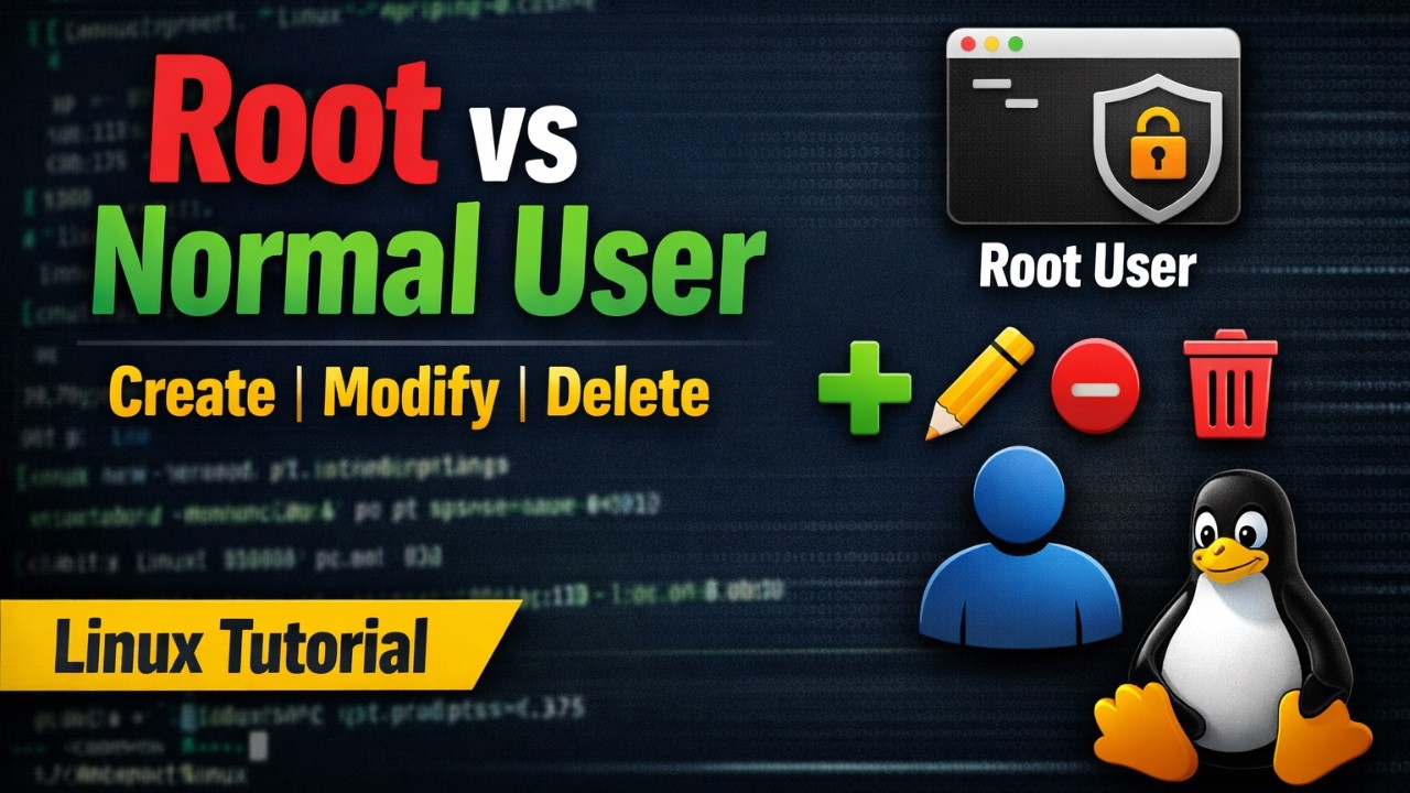 Linux User Management | Root vs Normal User | How to Create, Modify ...