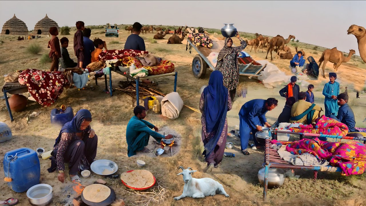 Extreme Desert Morning Routine with Camels | Deep Cholistan Village Life | Real Rural Pakistan Life