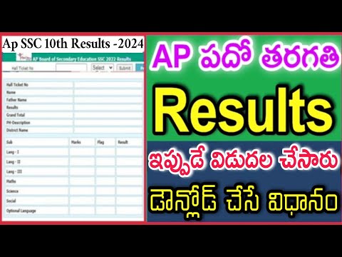 HOW TO CHECK AP SSC 10TH CLASS RESULTS 2024 - AP SSC TENTH RESULTS 2024 DOWNLOAD - AP SSC RESULTS