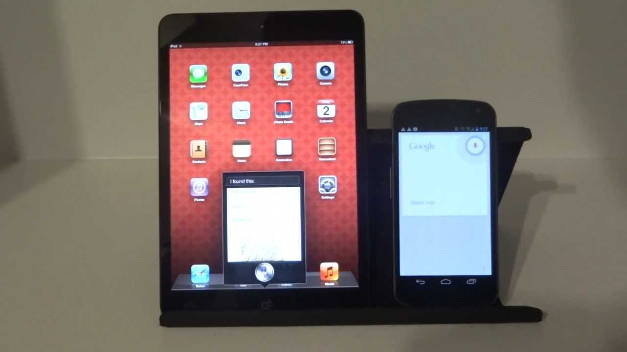 iPad Mini Siri vs. Google Now