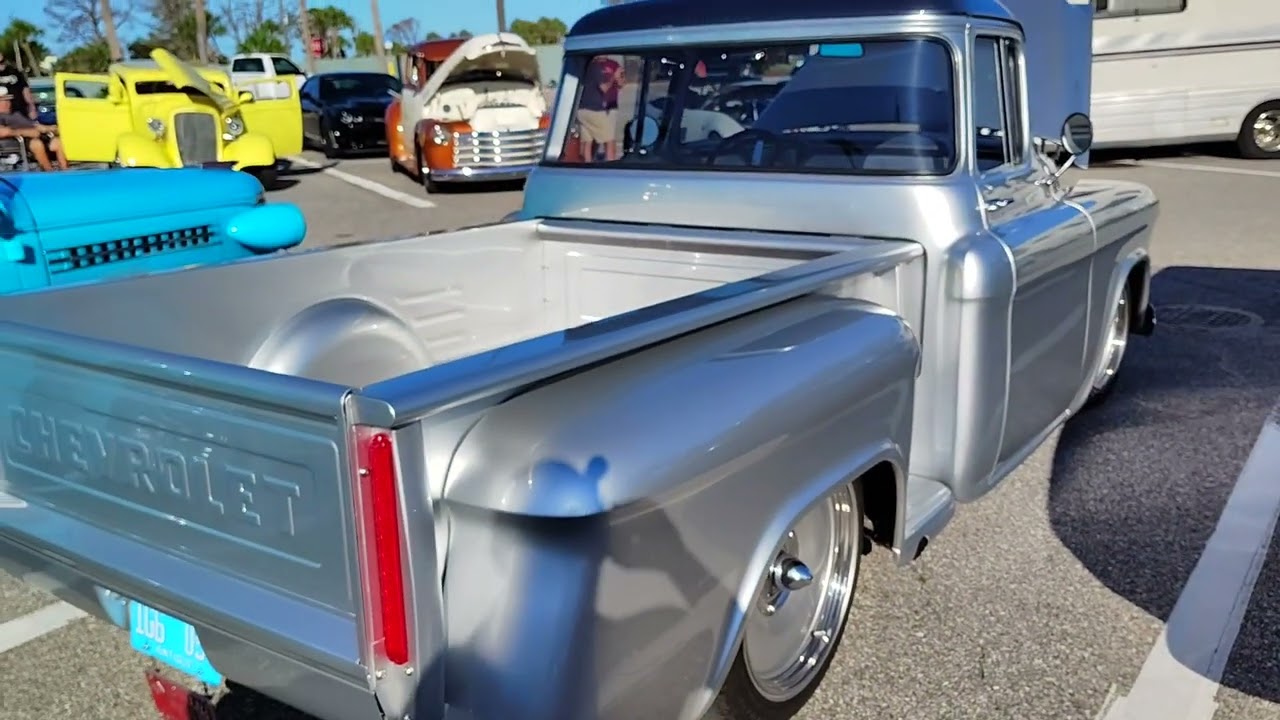55 Chevy truck custom, LS swap, beautiful job, professional rod, and looks oh so sweet 💯🔥🏁