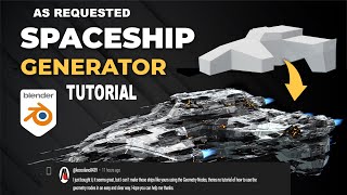 Spaceship Generator - Tutorial || How to use Geometry Nodes  Setups in Blender from any blend file.