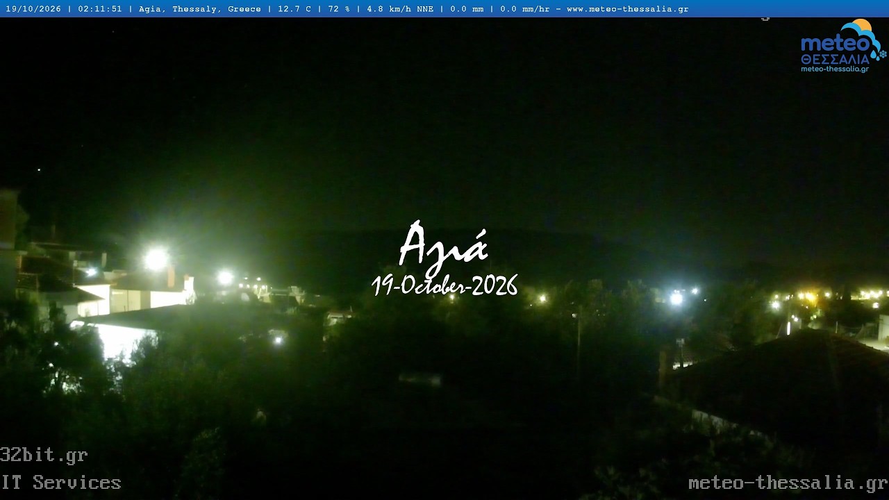 🎃 19-October-2026, Κάμερα Αγιάς Timelapse, Timelapses.gr 🇬🇷