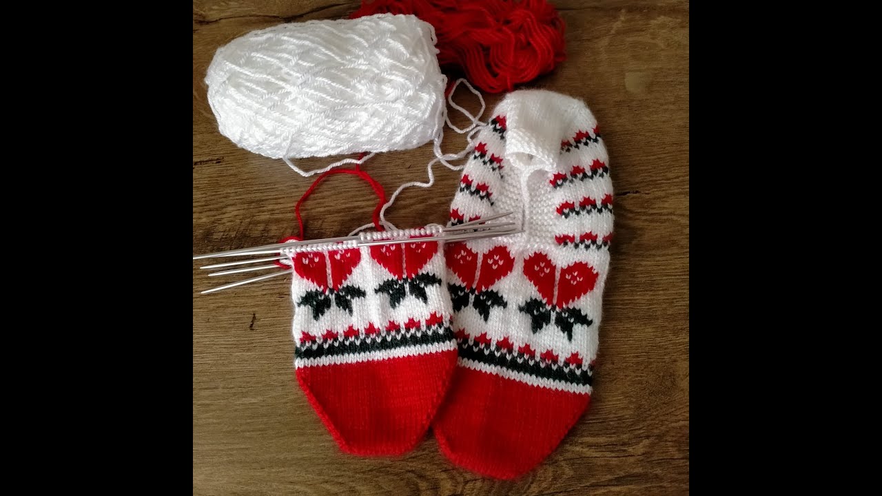 BEŞ ŞİŞ PATİK- Kırık Kalp / Örgü Fikirlerim