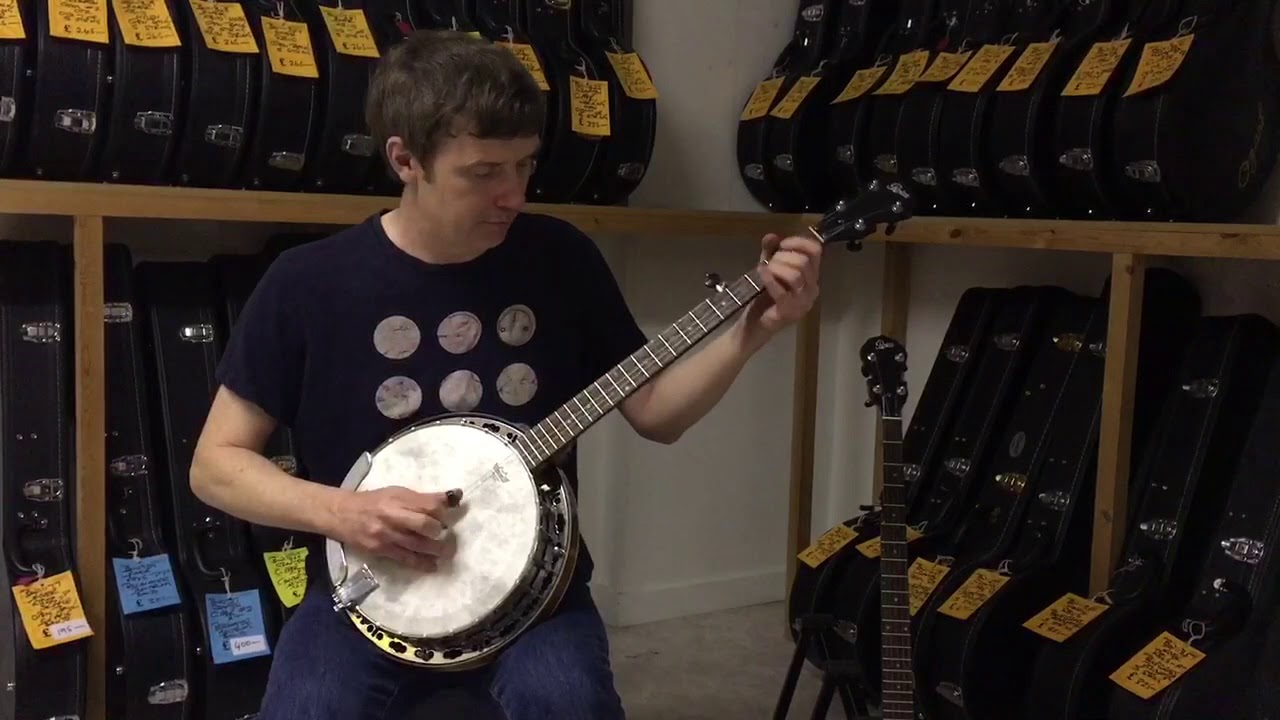 Rover RB45AT bluegrass resonator 5 string banjo YouTube