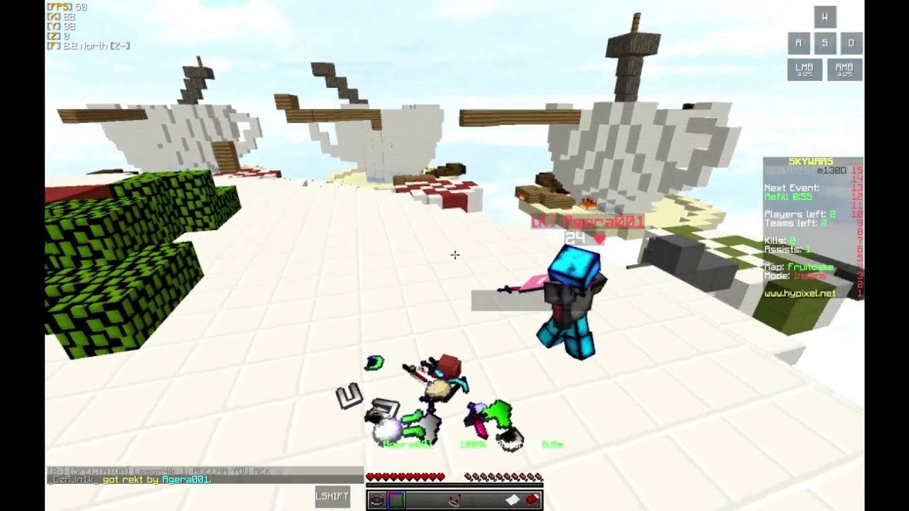 Называется решил зайти на Hypixel увидел Agera001