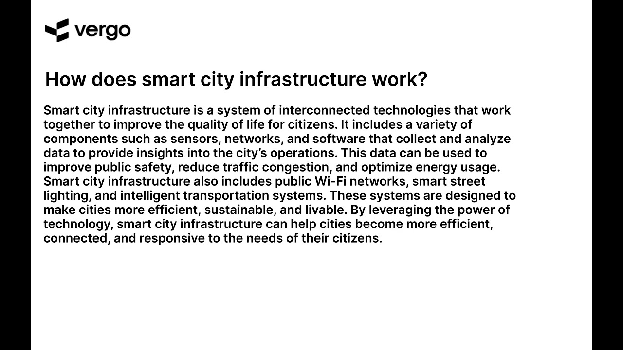 Smart City Infrastructure Explained