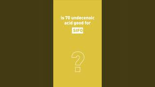 Is 70 Undecenoic Acid Good For SIFO? #shorts