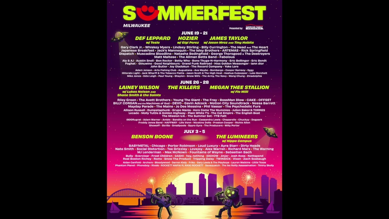 Local H - 2025-06-27 Miller Lite Oasis Stage @ Summefest: Milwaukee, WI