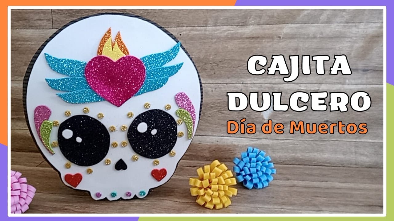 Cajita decorada para Día de Muertos - Dulcero de Calaverita