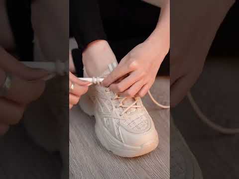 How to tie shoelaces quickly | Easy Stylish Shoe lacing #shorts #shoelacetie #shoelacing