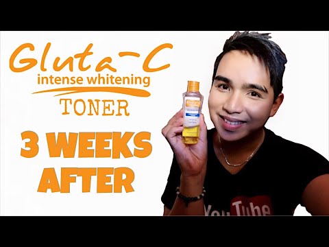 GLUTA-C INTENSE WHITENING TONER REVIEW | SAGOT SA MALAKING PORES AT ACNE SCARS