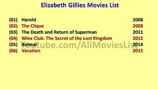 Elizabeth Gillies Movies List