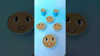 Satisfying Sand Face Bowls 😍 | Relaxing Kinetic Sand Art#shorts#youtubeshorts