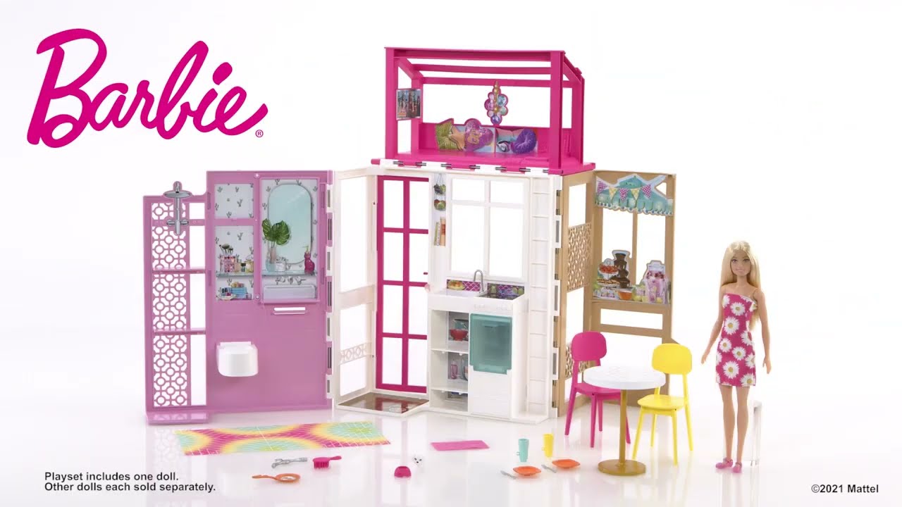 Playset e Boneca - Barbie - Estate - Nova Casa Glam - Mattel