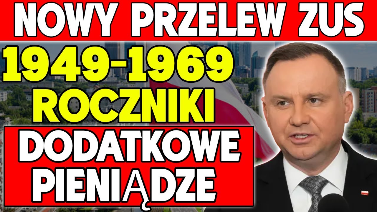 NOWY PRZELEW ZUS POTWIERDZONY! Dodatkowe Pieniądze dla Urodzonych w Latach 1949–1969 — Sprawdź, Czy